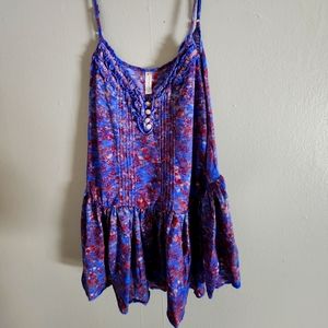 Free People floral tank size medium